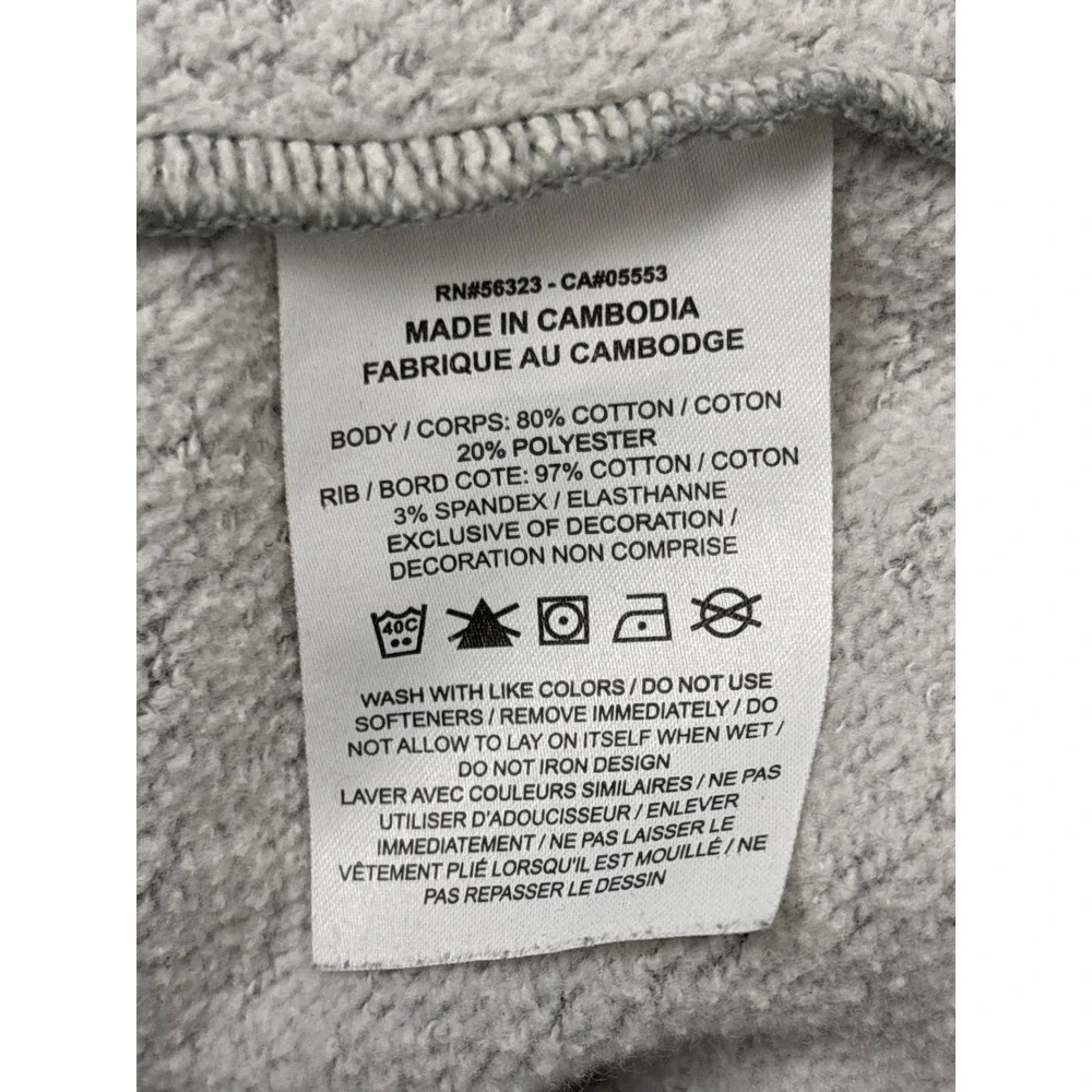 Nike Gray Hoodie White Embroidered Swish Youth Size XL